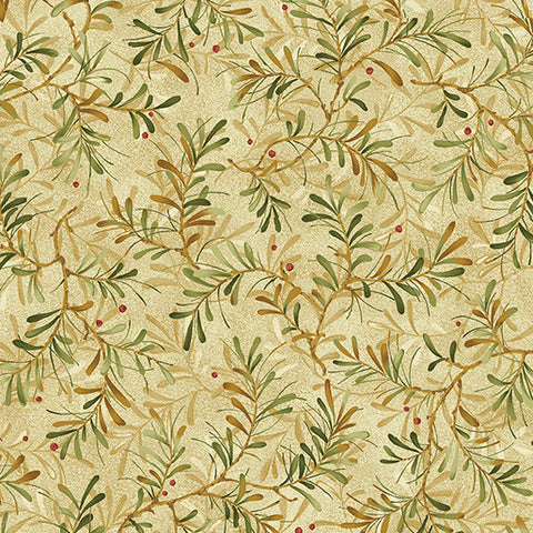 Star of Wonder Star of Light - Ecru/Moss - 108" Wide Back
