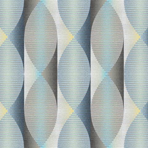 Twisted Ribbons - Turquoise- 108" Wide Back