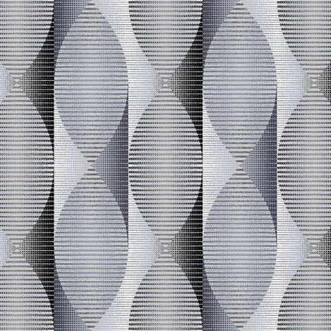 Twisted Ribbons - Grey - 108" Wide Back