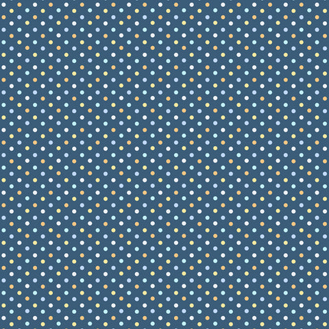 Baby's Adventure - Navy Polka Dots