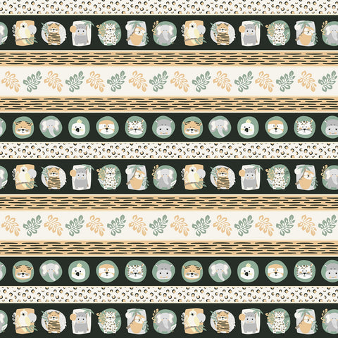 Into the Jungle - Multi Border Stripe