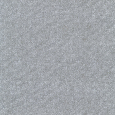 Winter Wool Flannel - Heather Grey Wool Tweed Flannel