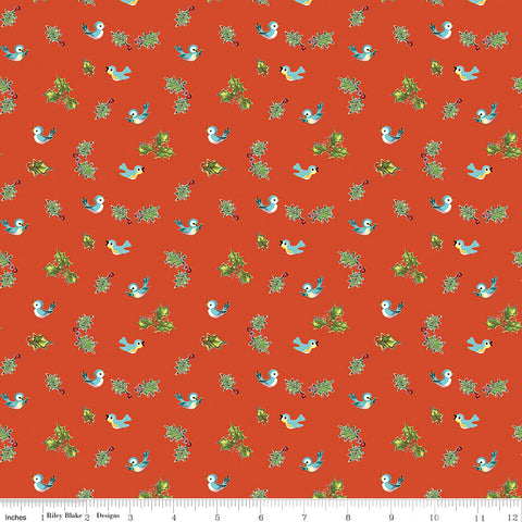 Jingle Bells - Holly Birds Red Christmas