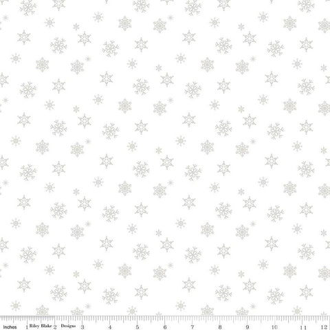 Christmas Wishes - Snowflakes White-on-White