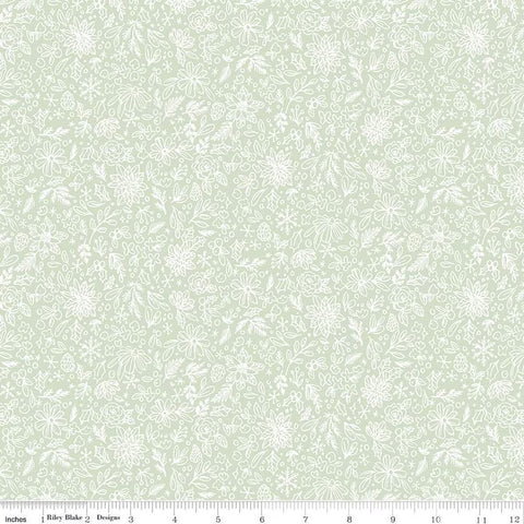 Charming Christmas - Floral Outline Mint