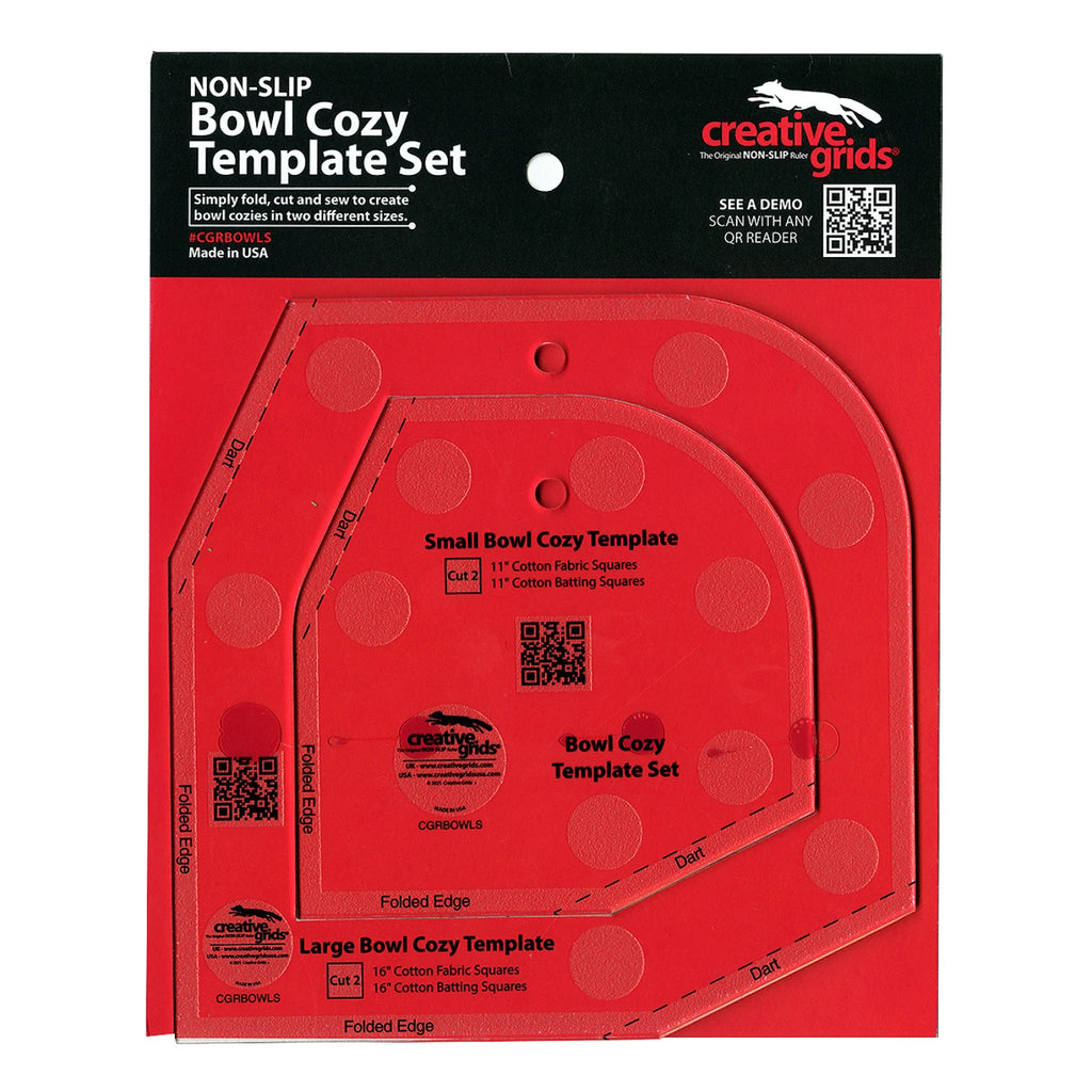 Creative Grids Bowl Cozy Template Set Happy Wife Quilting