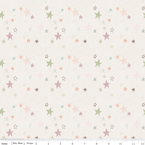Flannel Safari Stargazing Girl Stars - Multi
