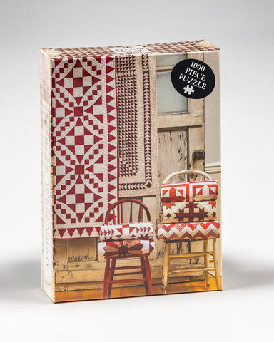 Red And White Quilt Puzzle