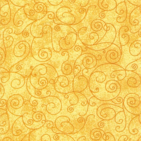Willow - Yellow - 108" Flannel Wide Back