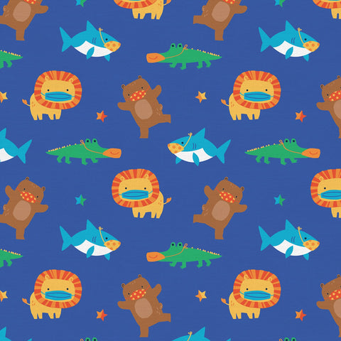 Mask Up - Shark Lion Bear Gator