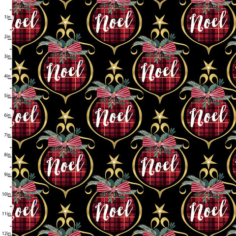 Mistletoe & Metallic - Noel Ornament with Metallic