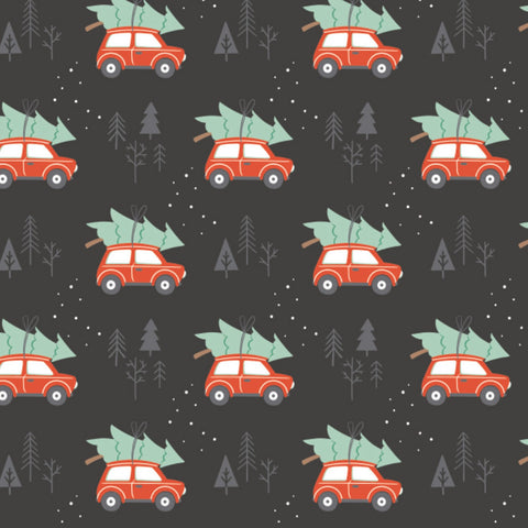 Reindeer Lodge - Charcoal Rustic Holiday