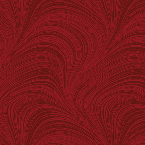 Wave Texture - Medium Red - 108" Wide Back