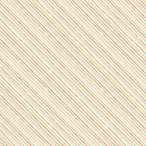 Cream Diagonal Stripe