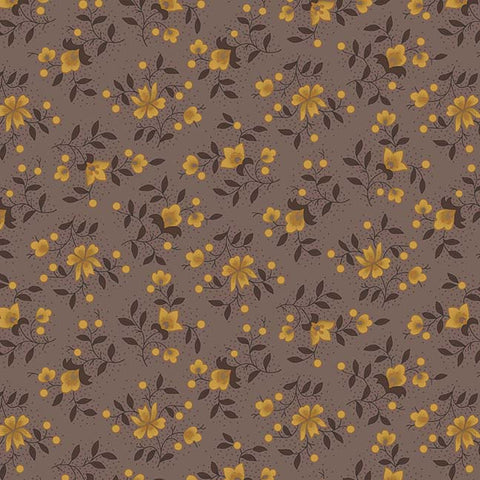 Right as Rain - Tossed Blooms Grey