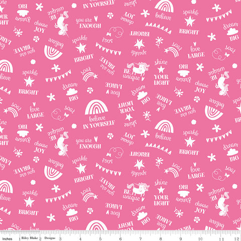 Unicorn Kingdom Be You Hot Pink