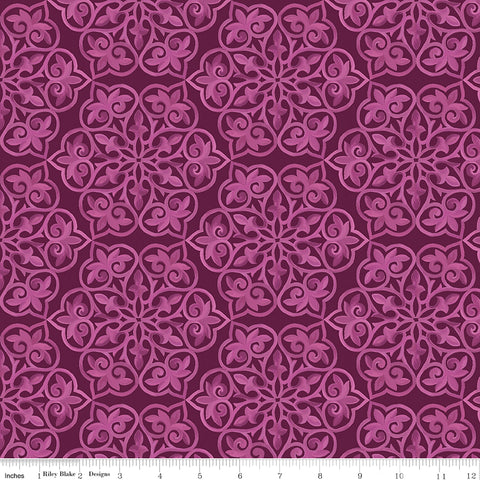 Blissful Blooms - Damask Eggplant