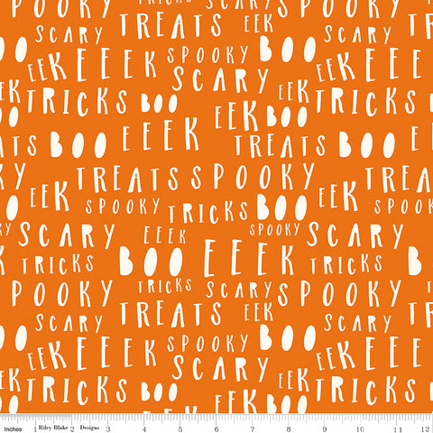 Bad To The Bone - Words Orange