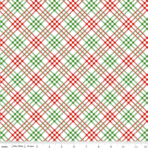 Christmas Joy - Plaid White