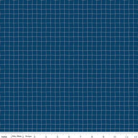 Sew Much Fun - Grid Navy
