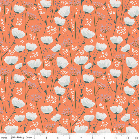With A Flourish - Floral Salmon