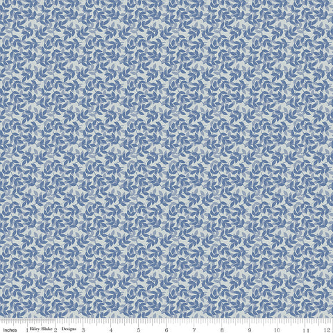 With A Flourish - Leaves Denim