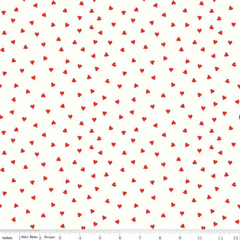 Be Mine Valentine - Small Hearts White