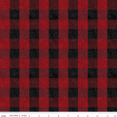 Buffalo Plaid Red & Black - Flannel