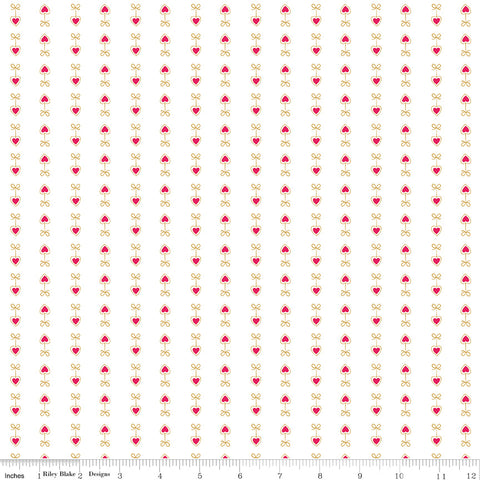 Mint For You - Hearts On A String White