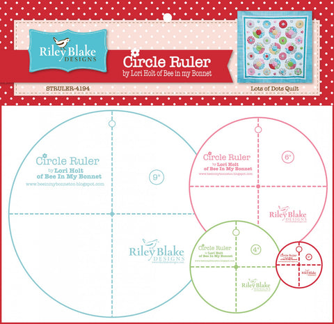 Lori Holt Circle Rulers With 2.5", 4", 6" and 9"