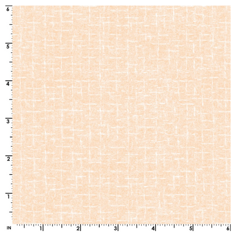 Little Lambies Woolies Flannel - Light Orange Crosshatch