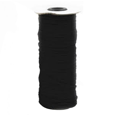 Flat black elastic 1/8"