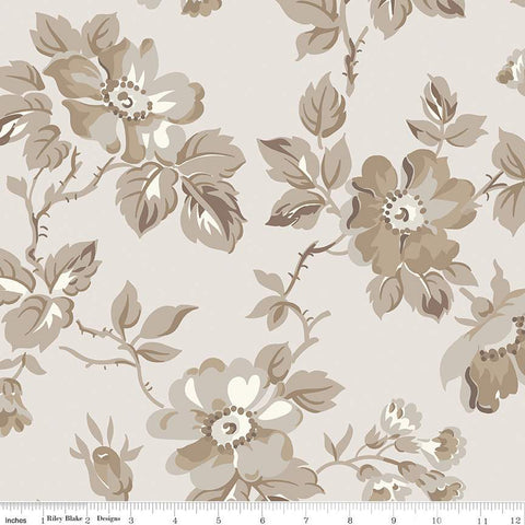Midnight Garden - Putty - 108" Wide Back - Remnant