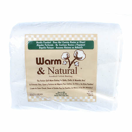 Warm & Natural Batting in a Bag - King size (120"x124") - Packaging Damaged in Transit
