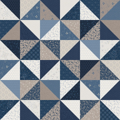Patchwork Blue - Multi Patchwork Running Blocks