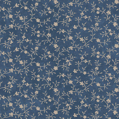 Patchwork Blue - Blue Vines