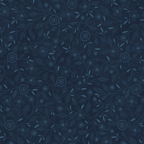 Patchwork Blue - Blue Packed Floral