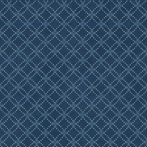 Patchwork Blue - Blue Diamonds
