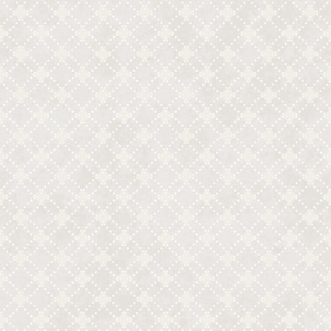 Patchwork Blue - Cream Diamonds