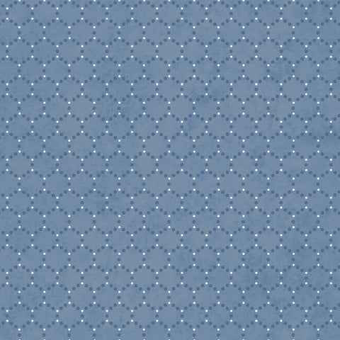Patchwork Blue - Blue Geometric