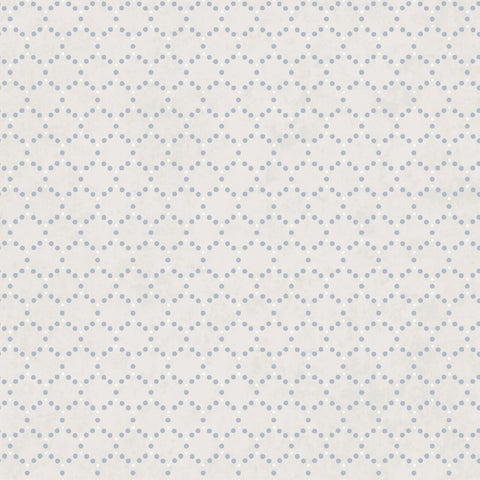 Patchwork Blue - Cream Geometric