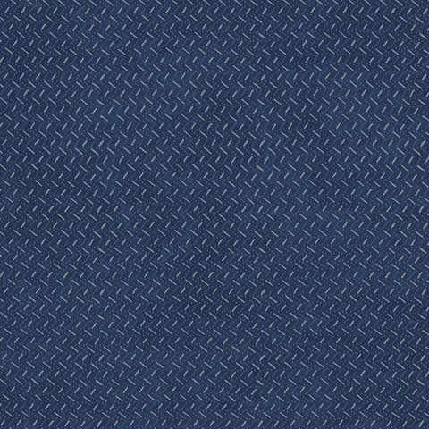 Patchwork Blue - Navy Dashed Texture
