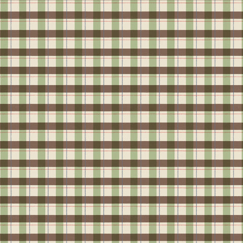 Evergreen Escape - Brown & Green Plaid