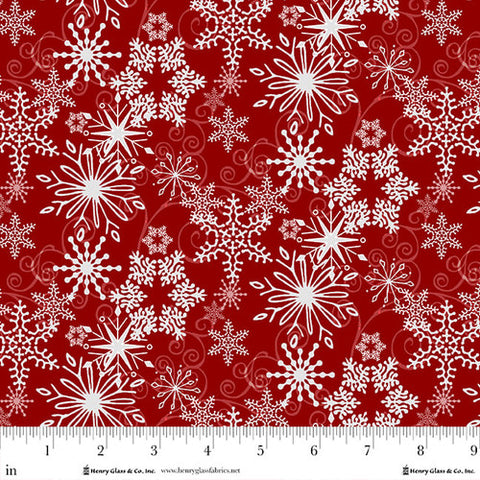 Joyful Snowmen - Red Snowflakes