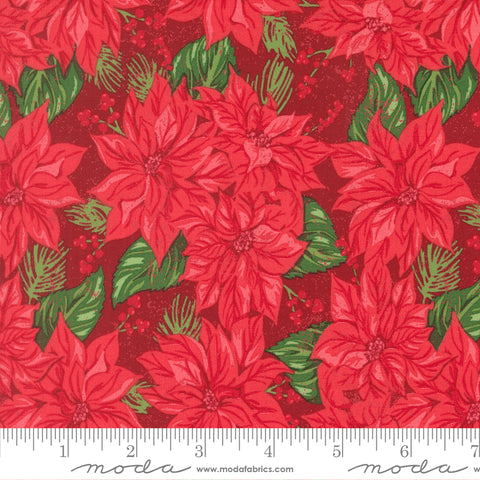 Holiday Cheer - Vintage Poinsettia Cardinal