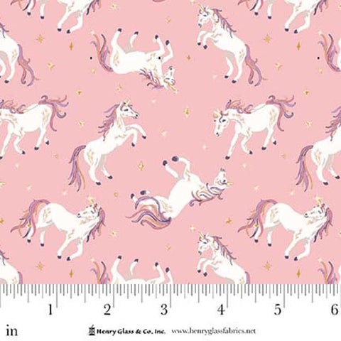 My Darling Unicorn - Pink Tossed Unicorns