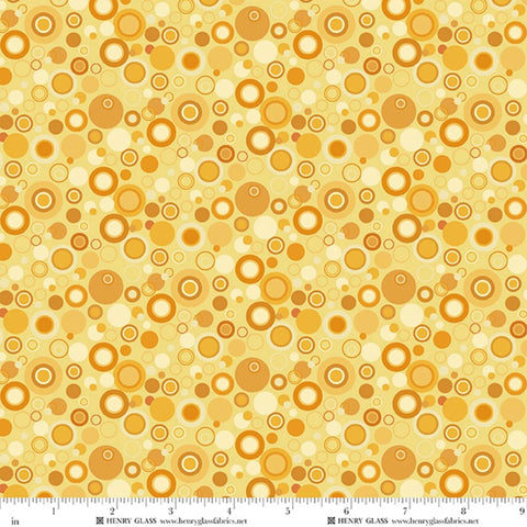 Bubble Dot - Yellow - 108"  Wide Back