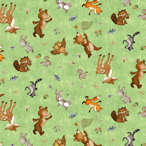 Happy Campers - Green Frolicking Friends