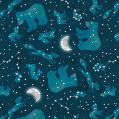 Happy Campers - Dark Blue Constellations