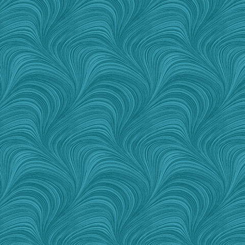 Wave Texture - Turquoise - 108" Flannel Wide Back